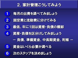 家計管理こうしてみよう